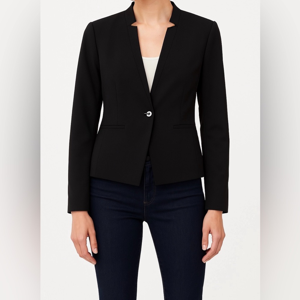 Reitmans Black Blazer Modern Cut Career Casual Professional Small